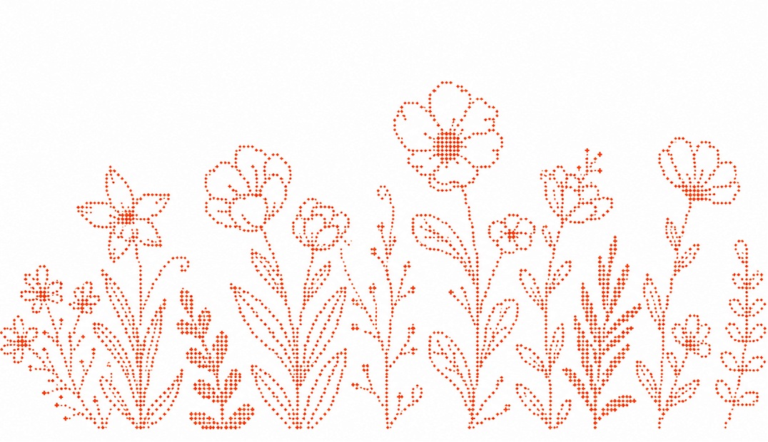Floral background decor